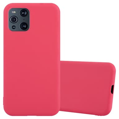 Oppo FIND X3 PRO silikondeksel cover (rød)