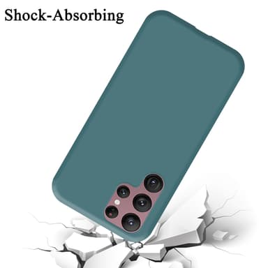Samsung Galaxy S22 ULTRA silikondeksel case (grønn)