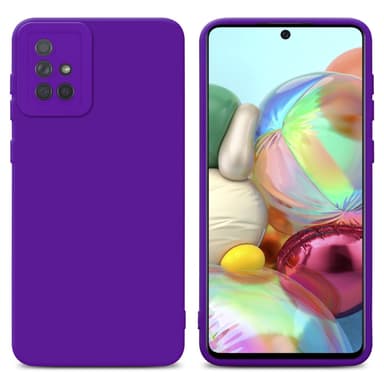 Samsung Galaxy A71 4G silikondeksel case (lilla)