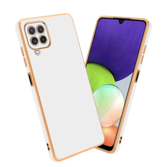 Samsung Galaxy A22 4G silikondeksel case (hvit)