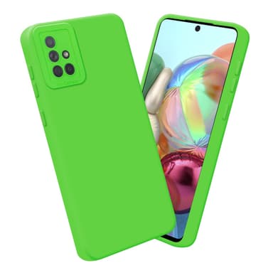Samsung Galaxy A71 4G silikondeksel case (grønn)