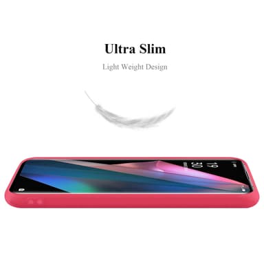 Oppo FIND X3 PRO silikondeksel cover (rød)
