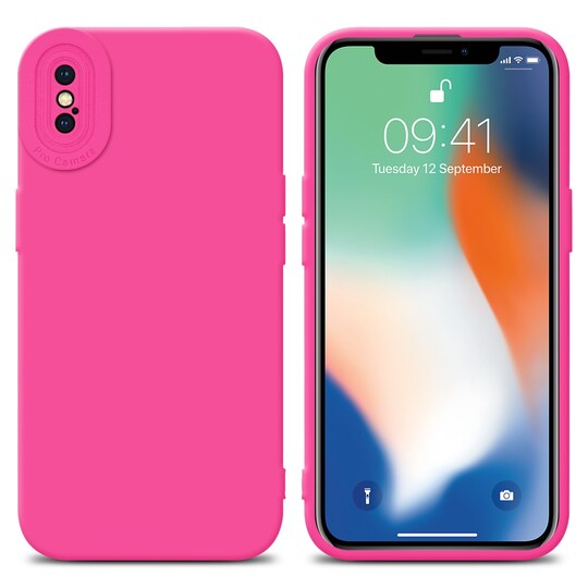 iPhone XS MAX silikondeksel case (rosa)