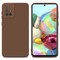 Samsung Galaxy A71 4G silikondeksel case (brun)