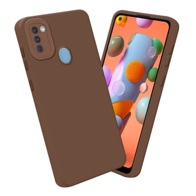Samsung Galaxy A11 / M11 silikondeksel case (brun)