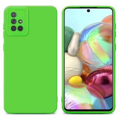 Samsung Galaxy A71 4G silikondeksel case (grønn)