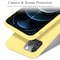 iPhone 12 PRO MAX silikondeksel case (gul)