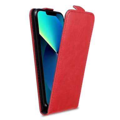iPhone 13 MINI Deksel Flip Case (rød)