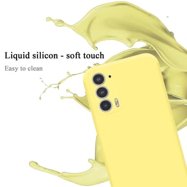Motorola EDGE 20 silikondeksel case (gul)