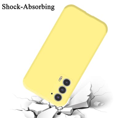 Motorola EDGE 20 silikondeksel case (gul)