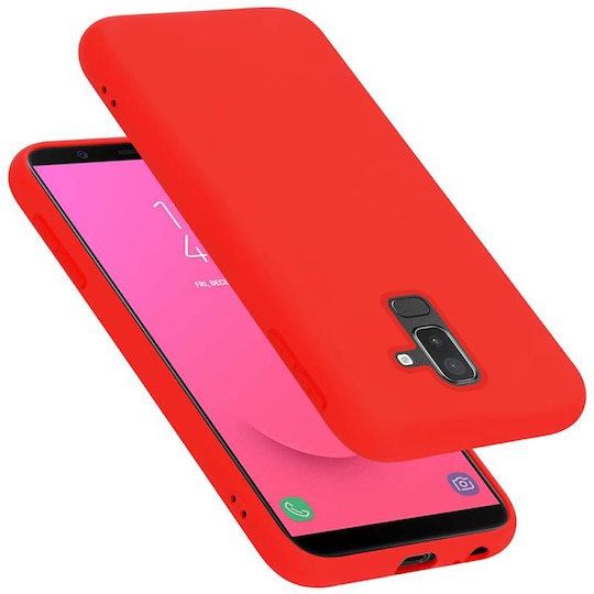 Samsung Galaxy A6 PLUS 2018 silikondeksel case (rød)