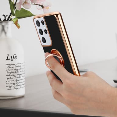 Samsung Galaxy S21 ULTRA silikondeksel case (svart)