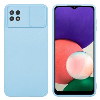 Samsung Galaxy A22 5G silikondeksel cover (blå)