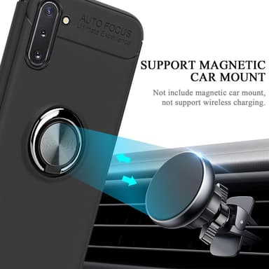 Samsung Galaxy NOTE 10 silikondeksel cover (svart)