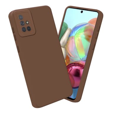 Samsung Galaxy A71 4G silikondeksel case (brun)