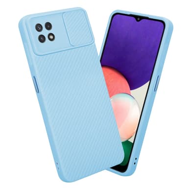 Samsung Galaxy A22 5G silikondeksel cover (blå)