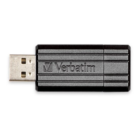 Verbatim USB-minne 8 GB Pinstripe (sort)