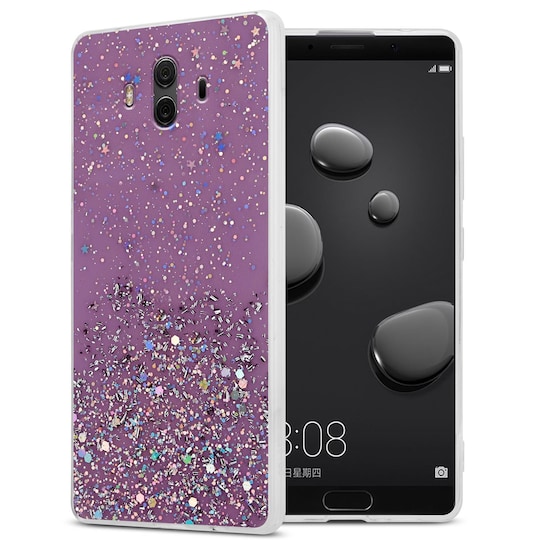Huawei MATE 10 / NOVA 2i Silikondeksel Glitter (lilla)