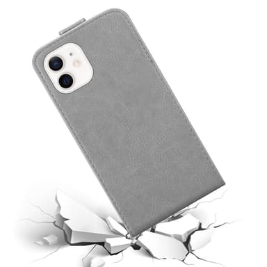 iPhone 12 MINI deksel flip cover (grå)