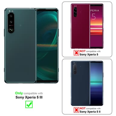 lommebokdeksel Sony Xperia 5 III case (svart)