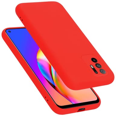 Oppo A94 5G silikondeksel case (rød)