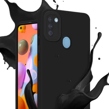Samsung Galaxy A11 / M11 silikondeksel case (svart)