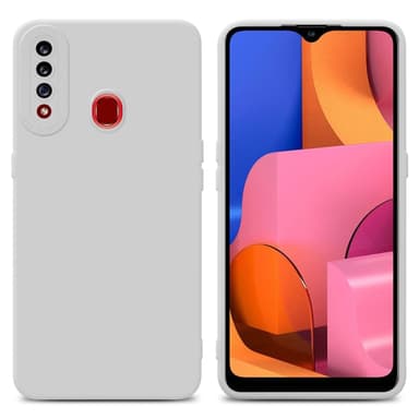 Samsung Galaxy A20s silikondeksel case (hvit)