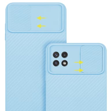 Samsung Galaxy A22 5G silikondeksel cover (blå)