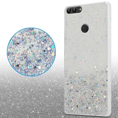 Huawei P SMART 2018 / Enjoy 7S Silikondeksel Glitter