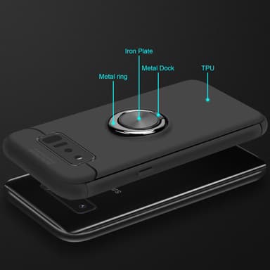 Samsung Galaxy NOTE 8 silikondeksel cover (svart)