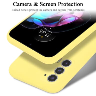 Motorola EDGE 20 silikondeksel case (gul)