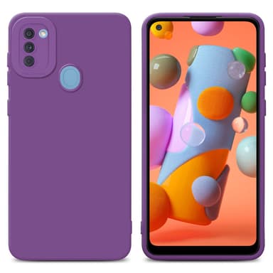 Samsung Galaxy A11 / M11 silikondeksel case (lilla)