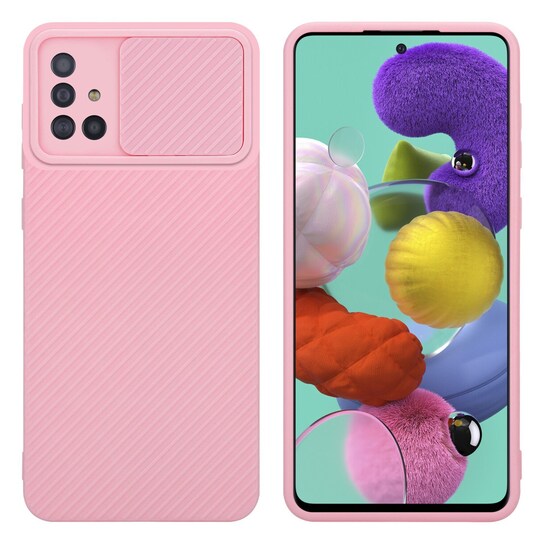 Samsung Galaxy A51 4G / M40s silikondeksel cover (rosa)