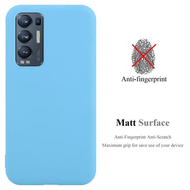 Oppo FIND X3 NEO silikondeksel cover (blå)