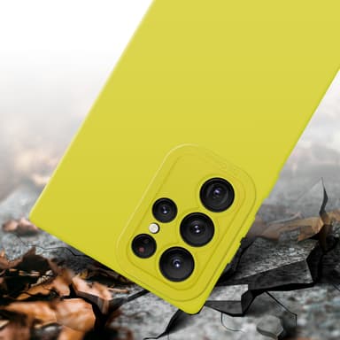Samsung Galaxy S22 ULTRA silikondeksel case (gul)