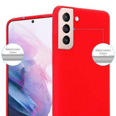 Samsung Galaxy S21 PLUS silikondeksel case (rød)