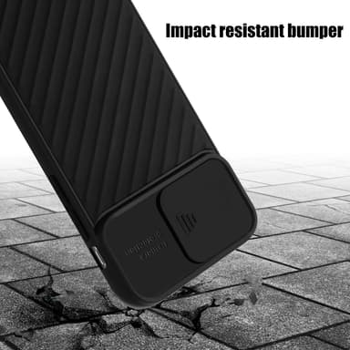 iPhone 12 / 12 PRO silikondeksel case (svart)