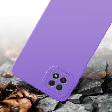 Samsung Galaxy A22 5G silikondeksel case (lilla)