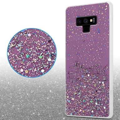 Samsung Galaxy NOTE 9 Silikondeksel Glitter (lilla)