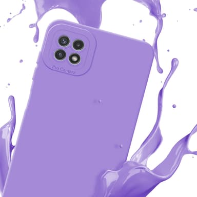 Samsung Galaxy A22 5G silikondeksel case (lilla)