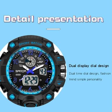 Armbåndsur Armbåndsur Digital vanntett sportsklokke osv