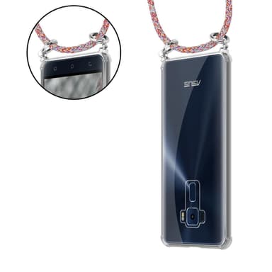 Asus ZenFone 3 (5.2 Toll) Deksel med Halskjede (rød)