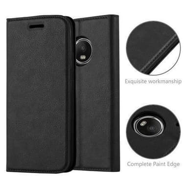 Motorola MOTO G5 PLUS lommebokdeksel case (svart)