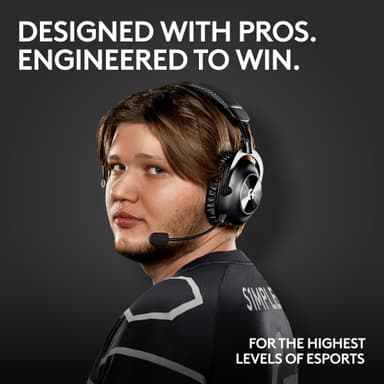 Logitech G Pro X 2 Lightspeed trådløst gaming headset (sort)