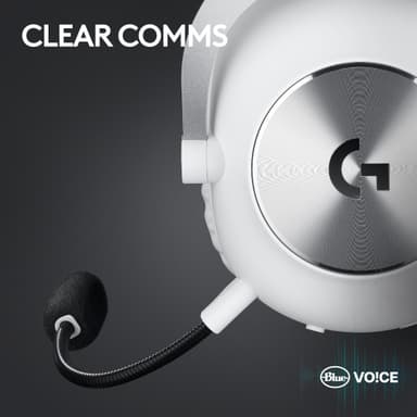 Logitech G Pro X 2 Lightspeed trådløst gaming headset (hvit)