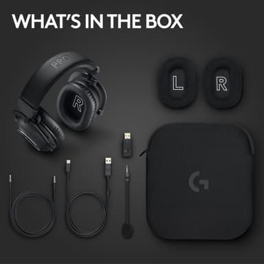 Logitech G Pro X 2 Lightspeed trådløst gaming headset (sort)