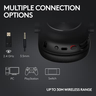 Logitech G Pro X 2 Lightspeed trådløst gaming headset (hvit)