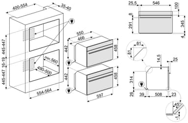Smeg stekeovn SO4102S3B3