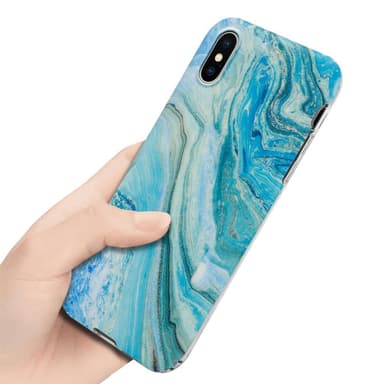 iPhone XS MAX lommebokdeksel etui (blå)