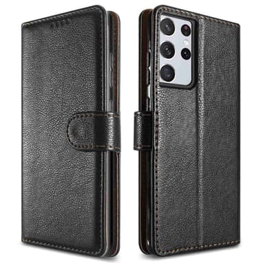 Samsung Galaxy S21 ULTRA lommebokdeksel etui (svart)